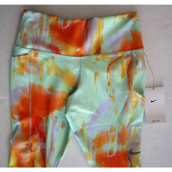 Nike DM7716 Women's Sz S Multicolor Epic Luxe Mid-Rise 7/8 Running Tights $110 - Picture 5 of 15